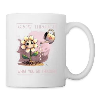 Flower of Healing – Gentle &amp; Strong - Mug - white - Right