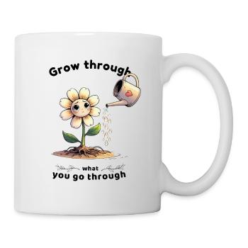 Self-love grows with every tear - Mug - white - Right