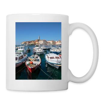 View of the port of Rovinj - Mug - white - Right