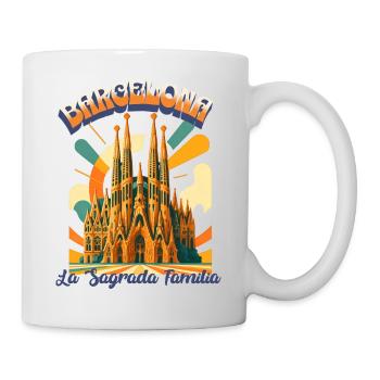 LA SAGRADA FAMILIA - Barcelona Urban Retro Dreams  - Tasse - Weiß - Rechts