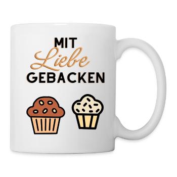Amour pour l’illustration des cookies - Mug blanc - blanc - Droite