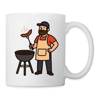 Cozy barbecue evening with BamBam - Mug - white - Right