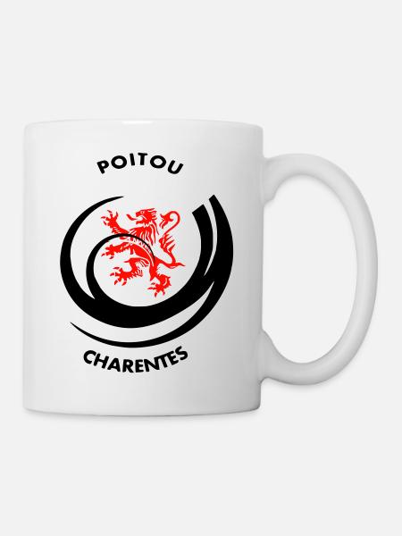 Emblème Poitou Charentes - Mug blanc - blanc