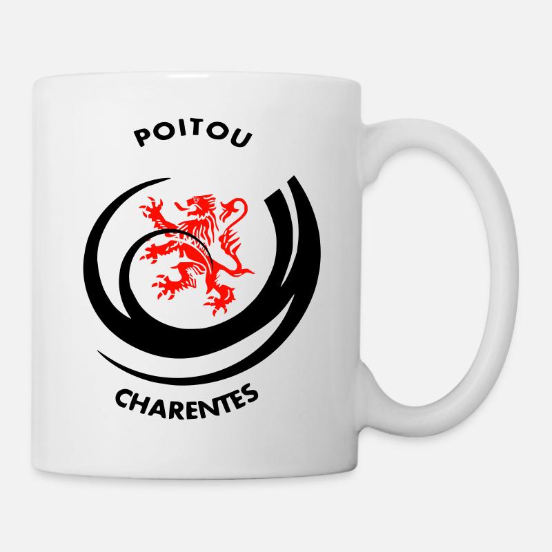 Emblème Poitou Charentes - Mug blanc - blanc