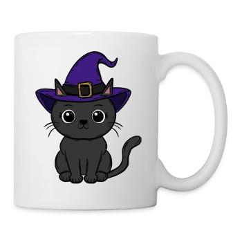 Chat Halloween - Mug blanc - blanc - Droite