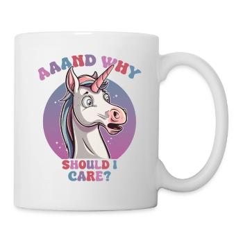Playful unicorn saying - Mug - white - Right