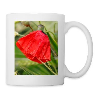 Poppy Drop Pattern Motif - Mug - white - Right