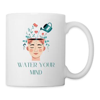 Conception créative de soins mentaux de l'eau - Mug blanc - blanc - Droite