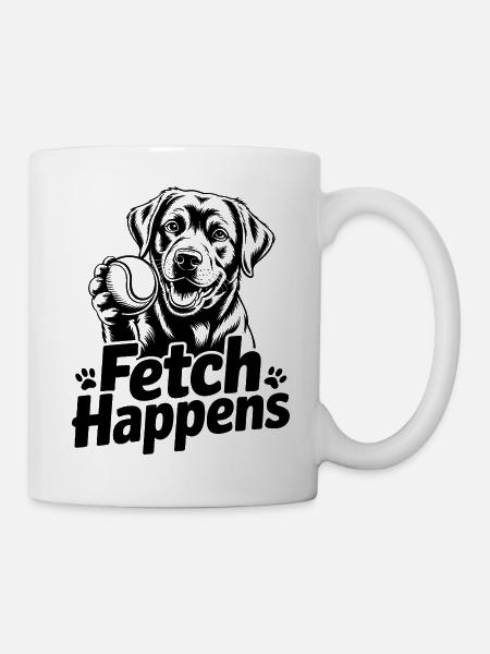 Fetch passiert - Tasse - Weiß