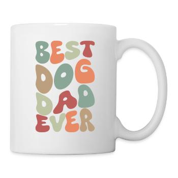 Meilleur papa de chien de tous les temps Vintage - Mug blanc - blanc - Droite