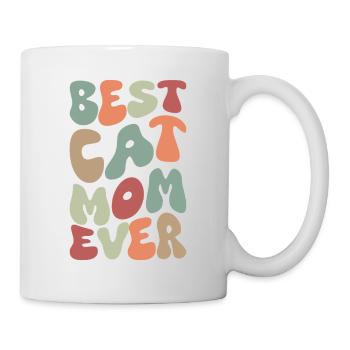 Best Cat Mom Ever funny autumn - Mug - white - Right