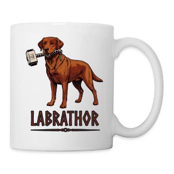Labrador avec un marteau - Labrathor - Mug blanc - blanc - Droite
