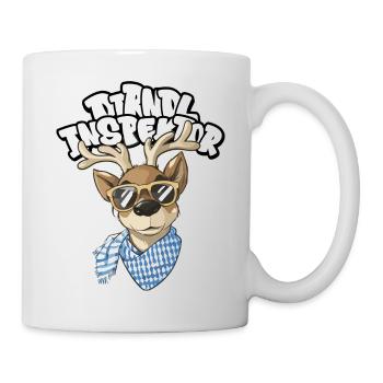 Reindeer Dirndl Inspector Traditional Shirt - Mug - white - Right