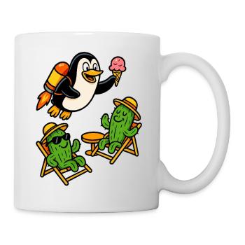 Jetpack Penguin - Mug - white - Right