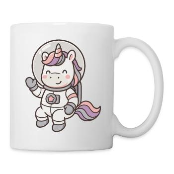Adorable astronaute licorne aux couleurs pastel - Mug blanc - blanc - Droite