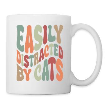 Easily Disctracted By Katzen - Mug - white - Right