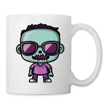 Skull Retro Sunglasses Design - Mug - white - Right
