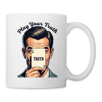 Play Your Truth Card Illustration - Mug - white - Right