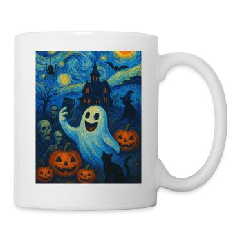 Fantaisie Halloween Van Gogh - Mug blanc - blanc - Droite