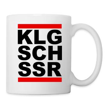 KLGSCHSSR - Klugscheisser - Besserwisser - Tasse - Weiß - Rechts