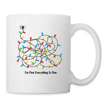 I-m Fine Everything Is Fine, christmas team - Mug - white - Right