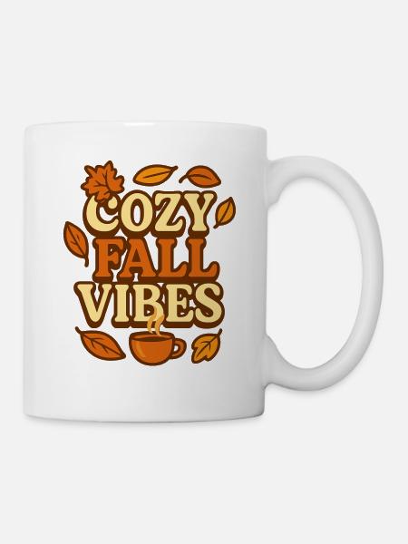 Gemütliche Herbststimmung - Tasse - Weiß