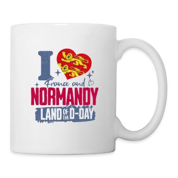 Cadeau Normandie I love Normandy - Mug blanc - blanc - Droite
