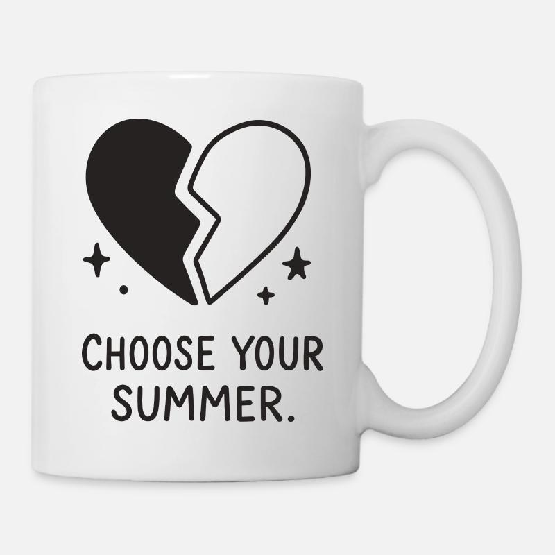 Choose Your Summer – Broken Heart - Mug - white