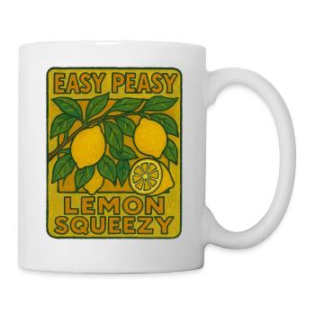 Presser un citron, c'est facile - Mug blanc - blanc - Droite