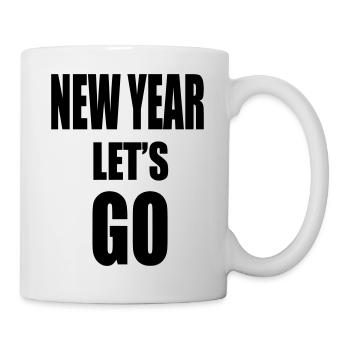 Nouvel An Lâche-PRISE - Slogan de motivation - Mug blanc - blanc - Droite