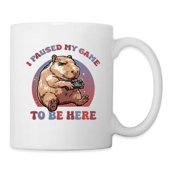 Capybara Gaming I paused my Game - Mug - white - Right