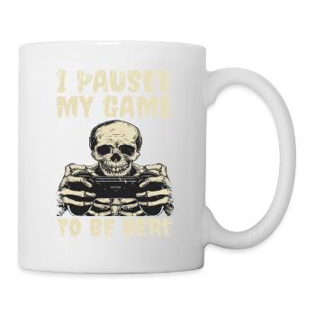 Gaming Skeleton I paused my game - Mug - white - Right