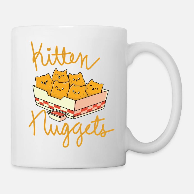 Kitten Nuggets Funny Cat - Mug - white
