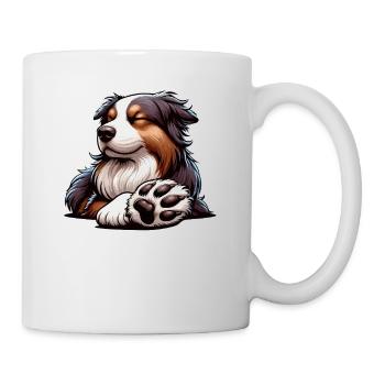 Talk To The Paw Australian Shepherd Aussie Aussies - Mug - white - Right