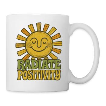 Radiate Positivity Sun Illustration - Mug - white - Right