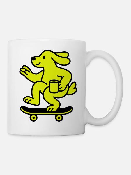 Skater Dog - Mug - white