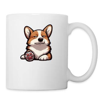 Parlez à la patte Corgi Corgis Corgi gallois Corgifan - Mug blanc - blanc - Droite