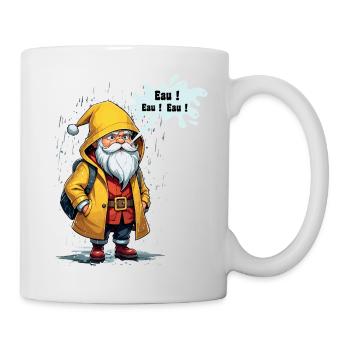 Eau Eau Eau Cadeau Humour Original Père Noël - Mug blanc - blanc - Droite