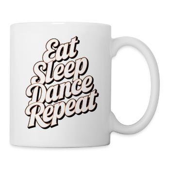 Motivational SleepDance Repeat Text - Mug - white - Right