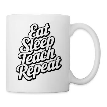 Motivierendes Lifestyle-Typografie-Design - Tasse - Weiß - Rechts