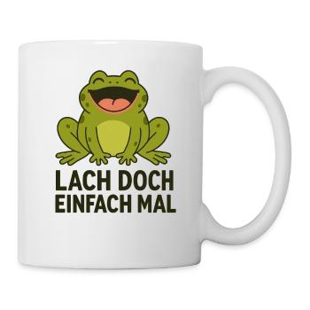 Laughing frog funny saying animals design - Mug - white - Right