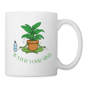 Water your mind - Meditation & innerer Frieden - Mug blanc - blanc - Droite