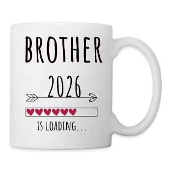 Brother to be 2026 Geschenk Schwangerschaft - Tasse - Weiß - Rechts