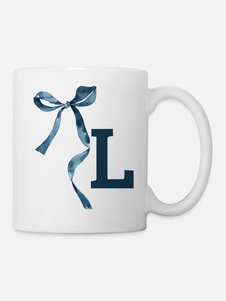 Monogramme l idée cadeau - Mug blanc - blanc