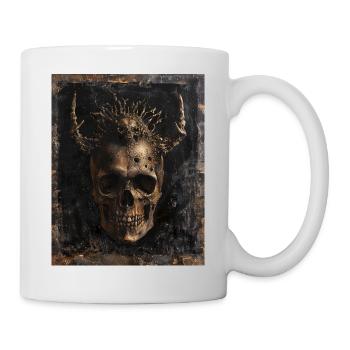 Golden Demonskull - Mug - white - Right