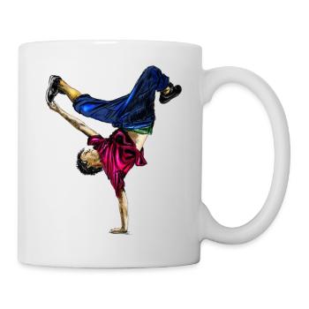 Danseuse acrobatique au style dynamique - Mug blanc - blanc - Droite