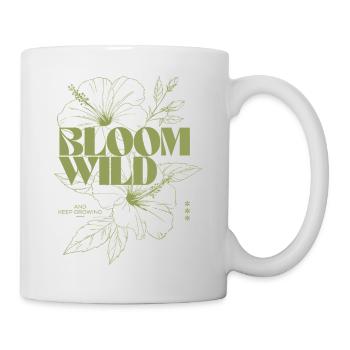 Bloom Wild Botanische Illustration - Tasse - Weiß - Rechts