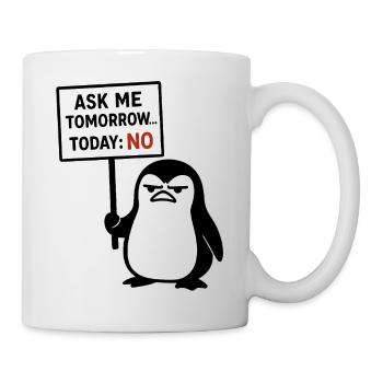 Humorous postcard type with cockroach - Mug - white - Right