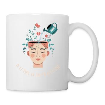 Wachstum und Inspiration - ich bin in Blühphase - Tasse - Weiß - Rechts