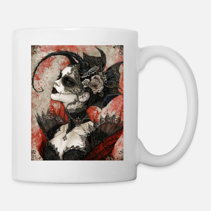 Dark Gothic Diva - Tasse - Weiß